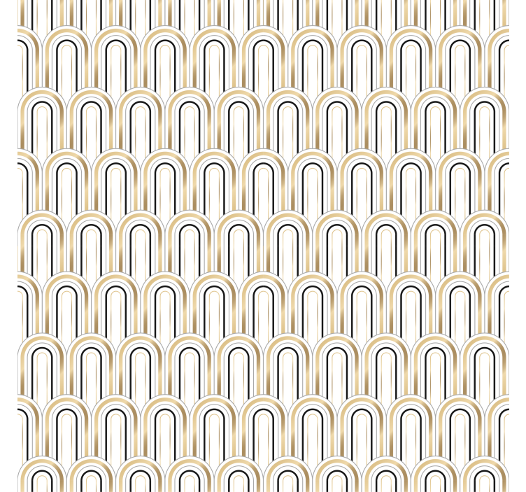 Tapet geometric figuri geometrice art deco - TenStickers