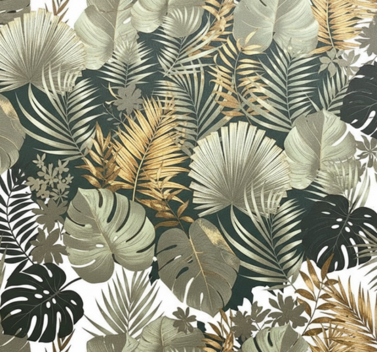 Tapet dormitor cu motive botanice și florale - TenStickers