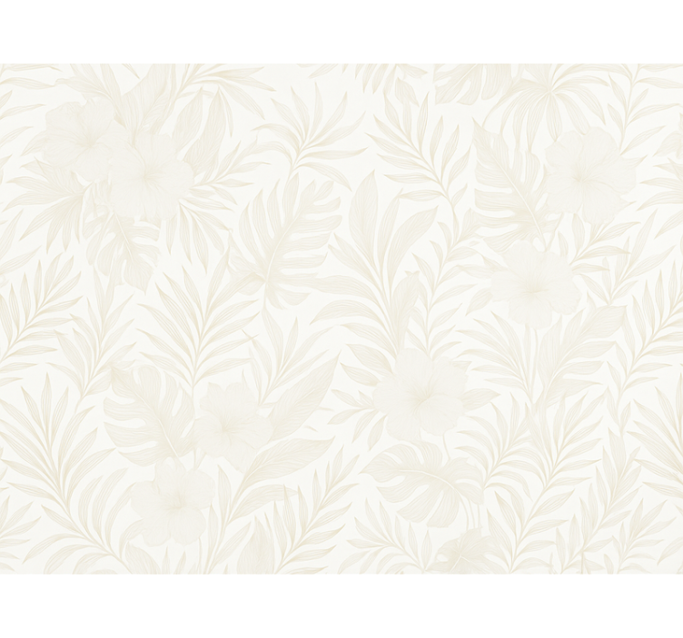 Tapet dormitor tropical neutru - TenStickers