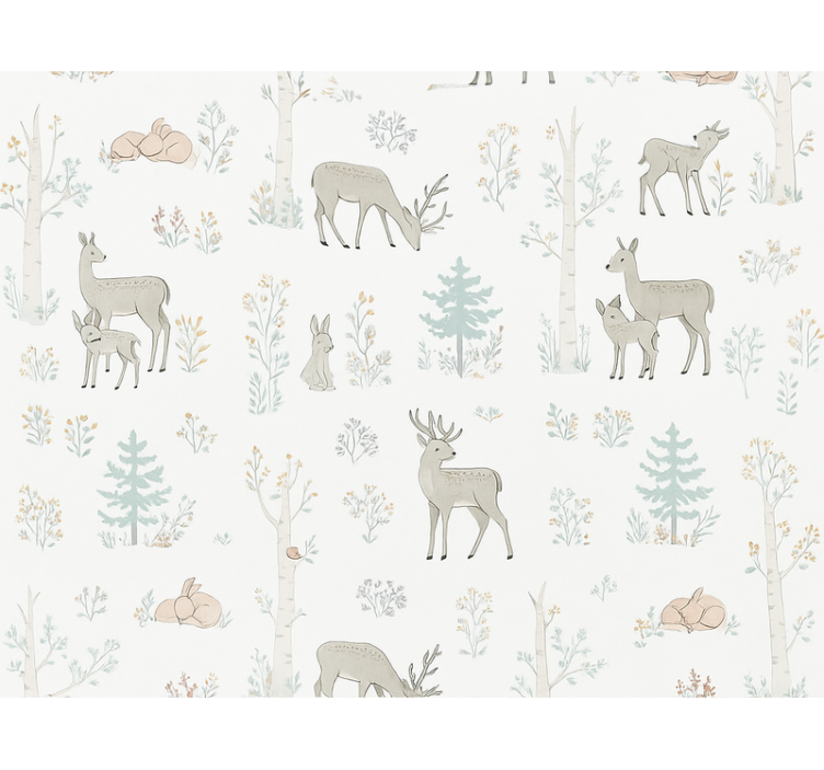 Tapet dormitor floral pentru copii - TenStickers