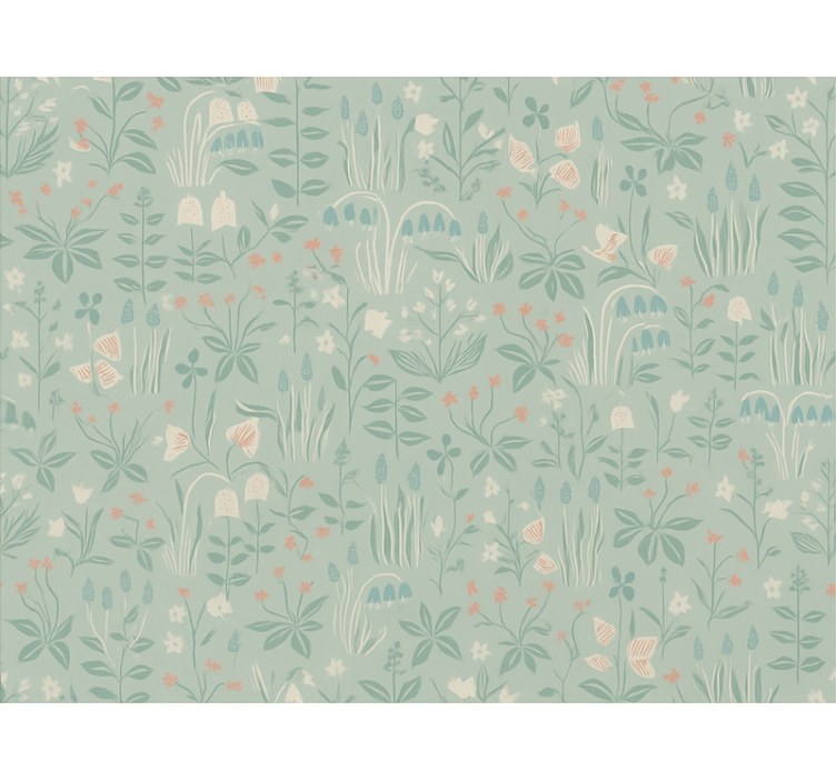 Tapet dormitor floral scandi - TenStickers