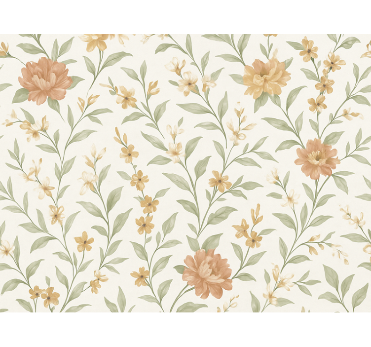 Tapet dormitor floare asiană - TenStickers