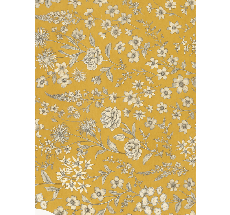 Tapet dormitor model floral vintage - TenStickers