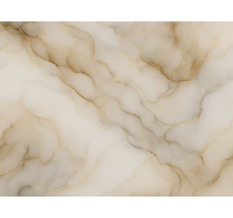 Tapet dormitor marmură cu aur - TenStickers