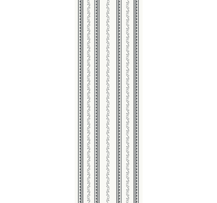 Tapet dormitor dungi florale vintage verticale - TenStickers