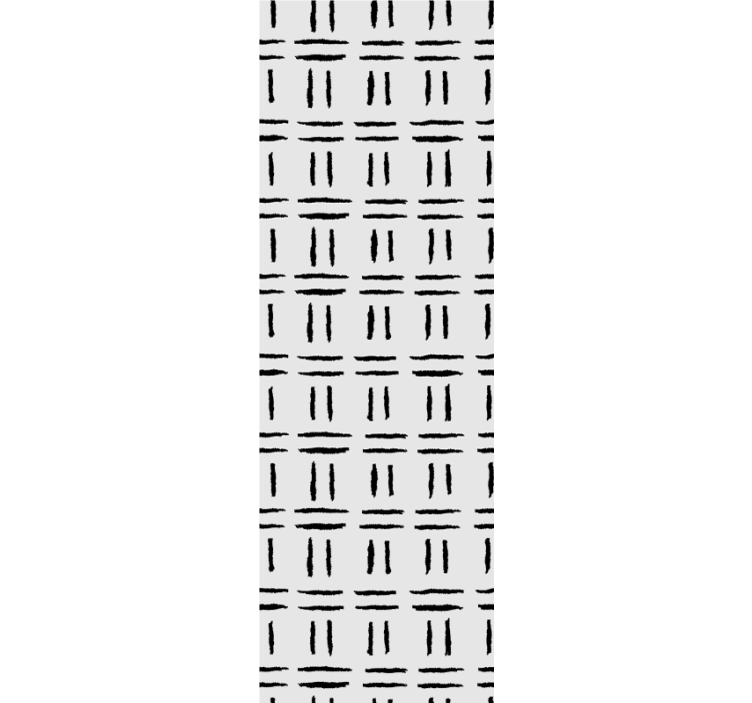 Tapet dormitor pattern cu fundal în carouri cu pensula - TenStickers