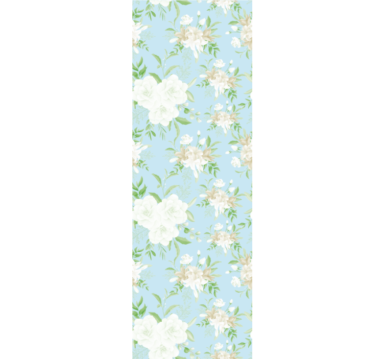 Tapet dormitor stil grandmillenial cu flori sălbatice - TenStickers