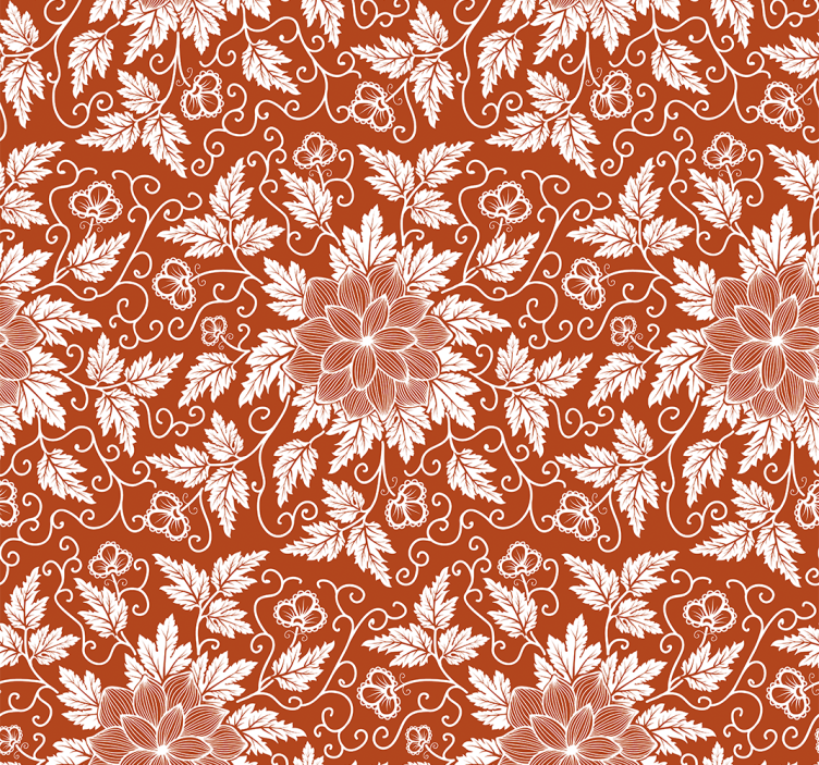 Tapet floral decorativ cu faianta paisley - TenStickers