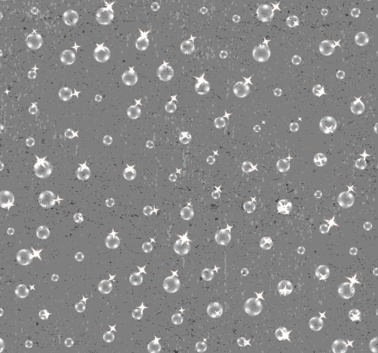 Perle pe tapet gri de beton - TenStickers