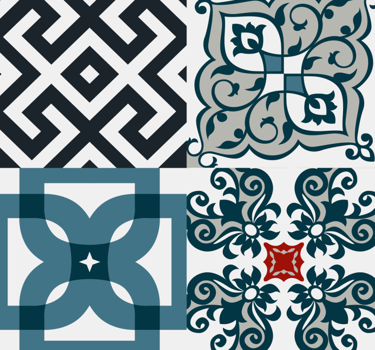 Tapet portughez cu plăci vintage - TenStickers