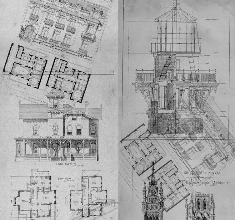 Peisaje tapet cu pietre de arhitectură - TenStickers
