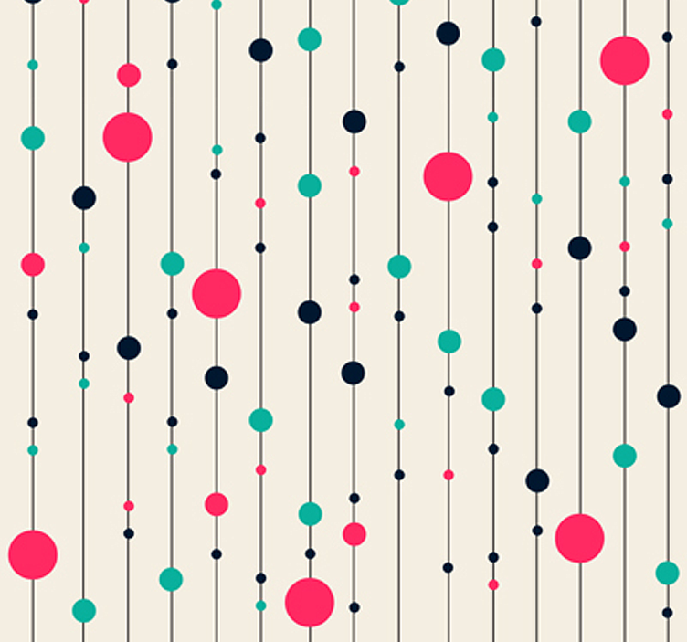 Tapet distractiv polka dot pentru tine! - TenStickers