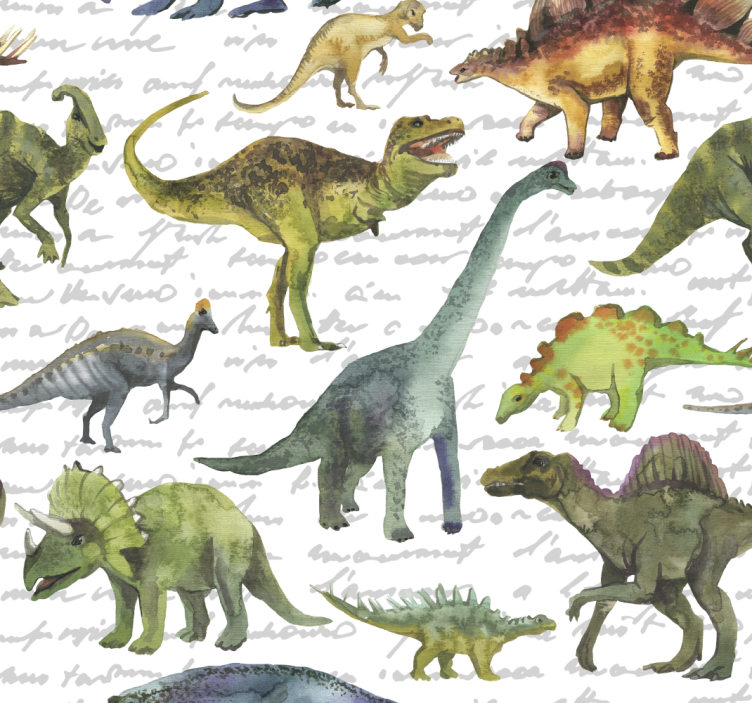 Tapet realist pentru copii dinozauri - TenStickers