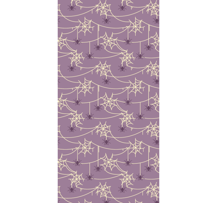 Tapet Halloween motivul pânzei de păianjen - TenStickers