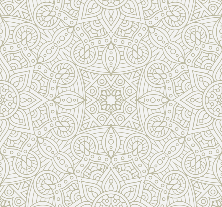 Tapet ornamental mandale geometrice - TenStickers