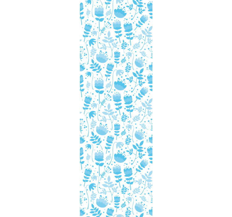 Tapet flori modele de siluetă florală - TenStickers