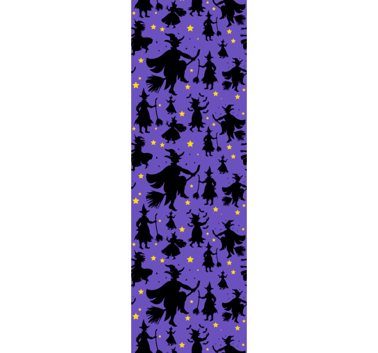 Tapet Halloween siluete de vrăjitoare - TenStickers