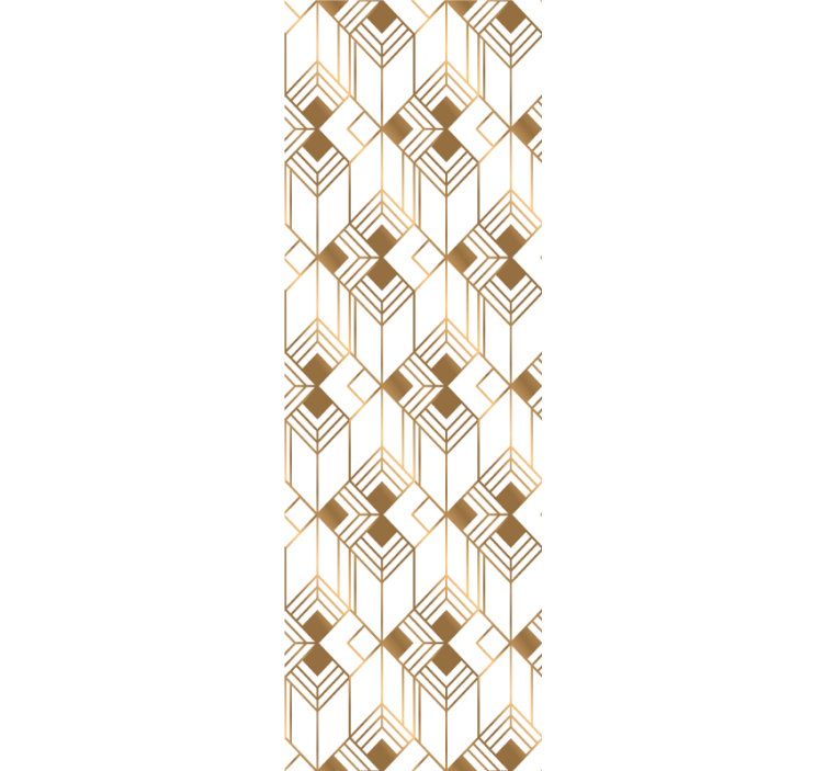 Tapet geometric simetrie cubistă - TenStickers