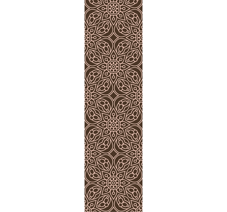 Tapet floral model de simetrie florală - TenStickers