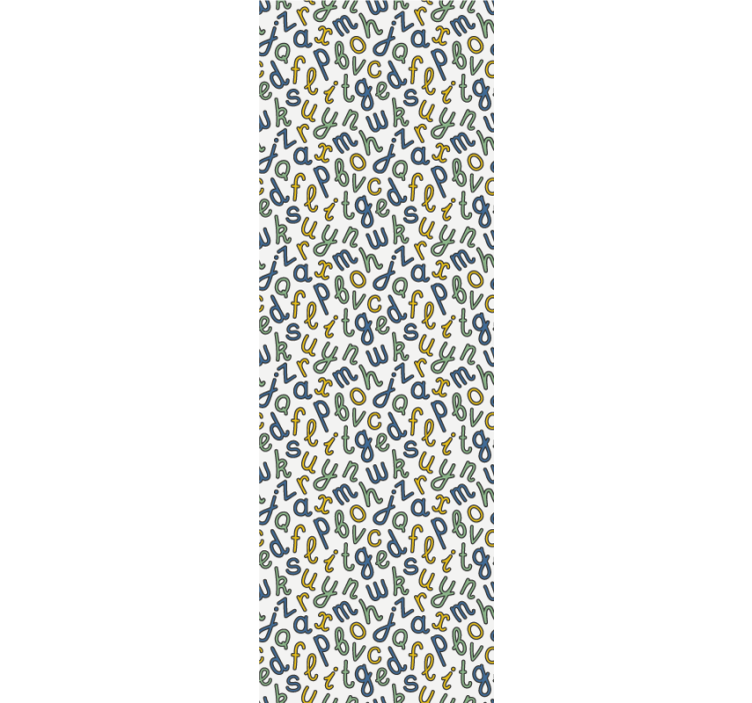 Tapet litere amestec alfabetic - TenStickers