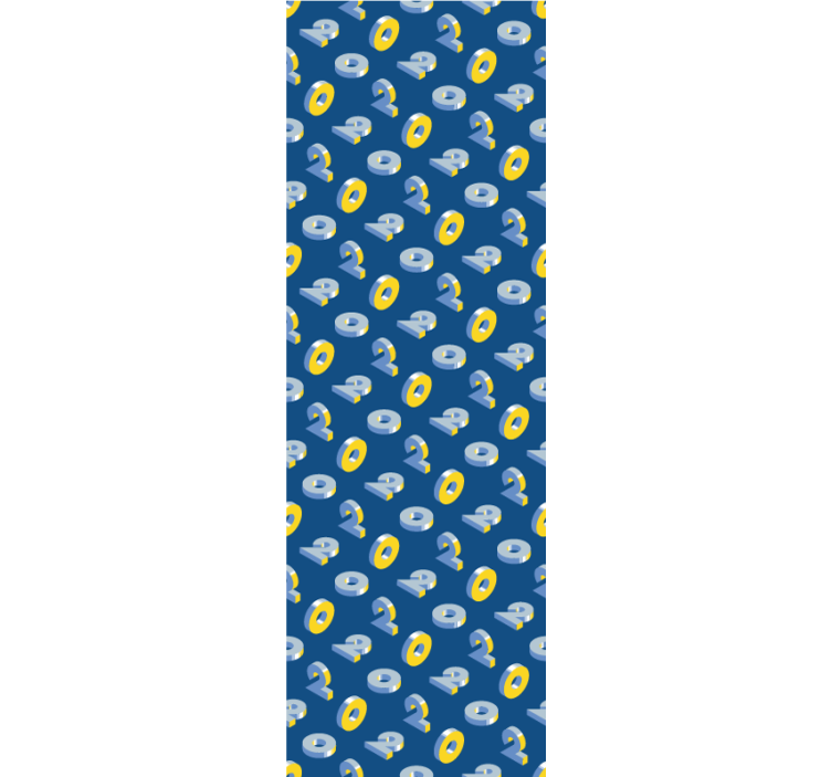 Numere 3d tapet 3d - TenStickers