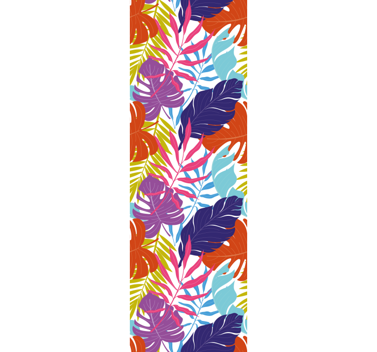 Tapet de frunze design cu frunze tropicale - TenStickers