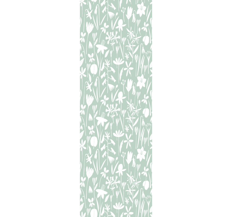 Tapet flori siluete botanice - TenStickers