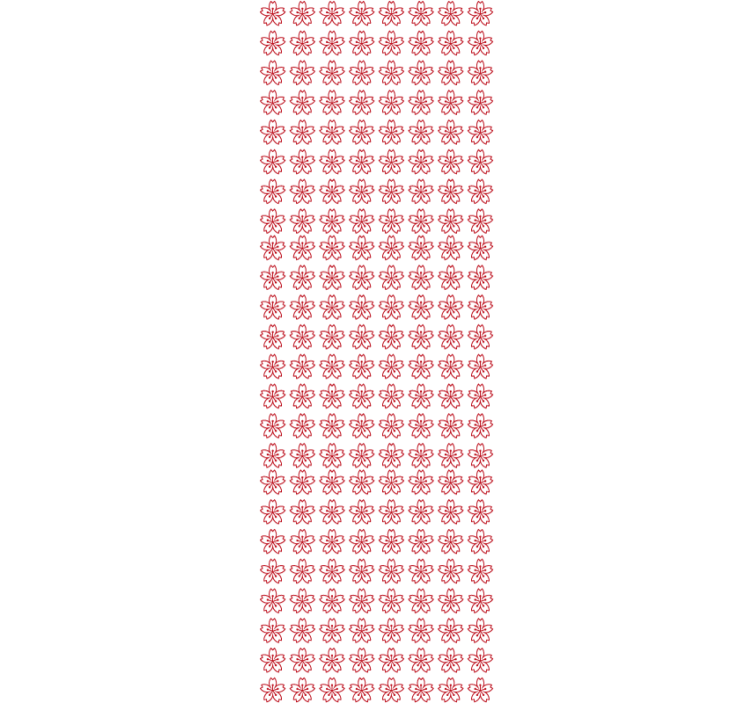 Tapet floral simetrie florală - TenStickers