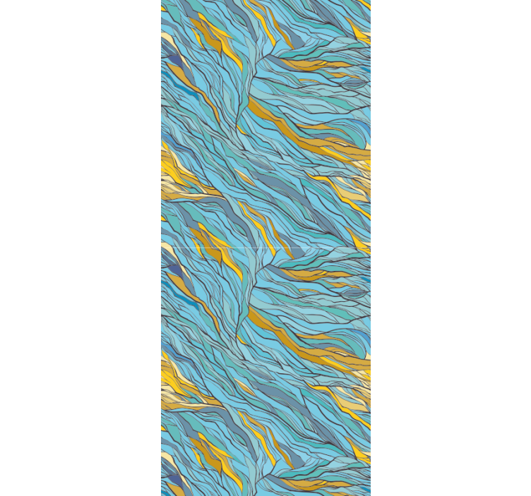 Tapet abstract flux organic abstract - TenStickers