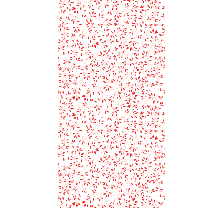 Tapet de frunze model de ramuri roșii - TenStickers