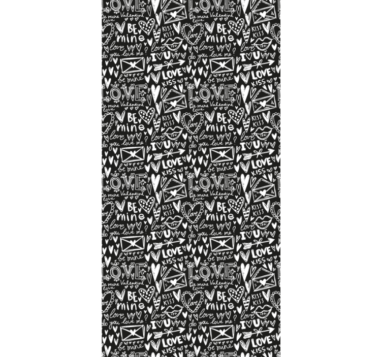 Dragoste inima graffiti artă tapet - TenStickers