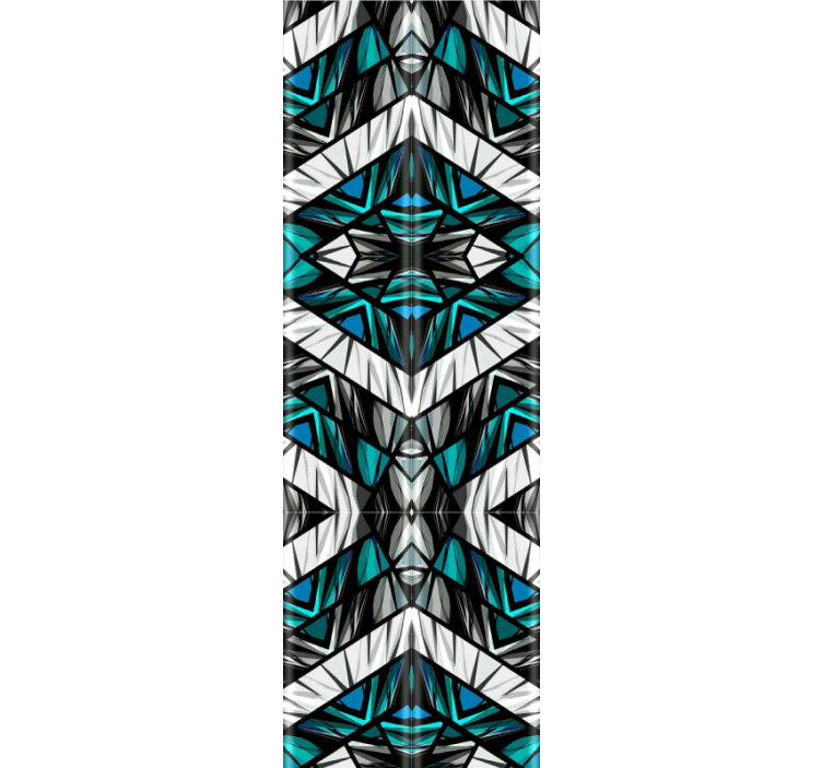 Tapet geometric simetrie caleidoscopică - TenStickers