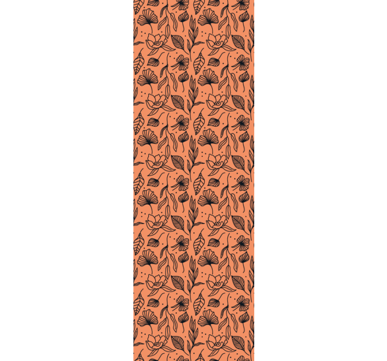 Tapet flori interior cu model floral - TenStickers