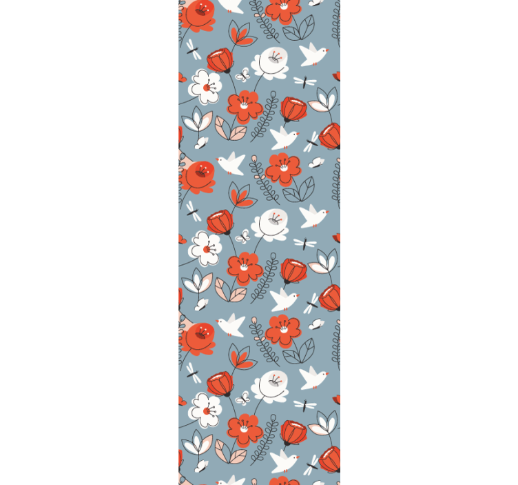 Tapet flori detaliu cu model floral - TenStickers