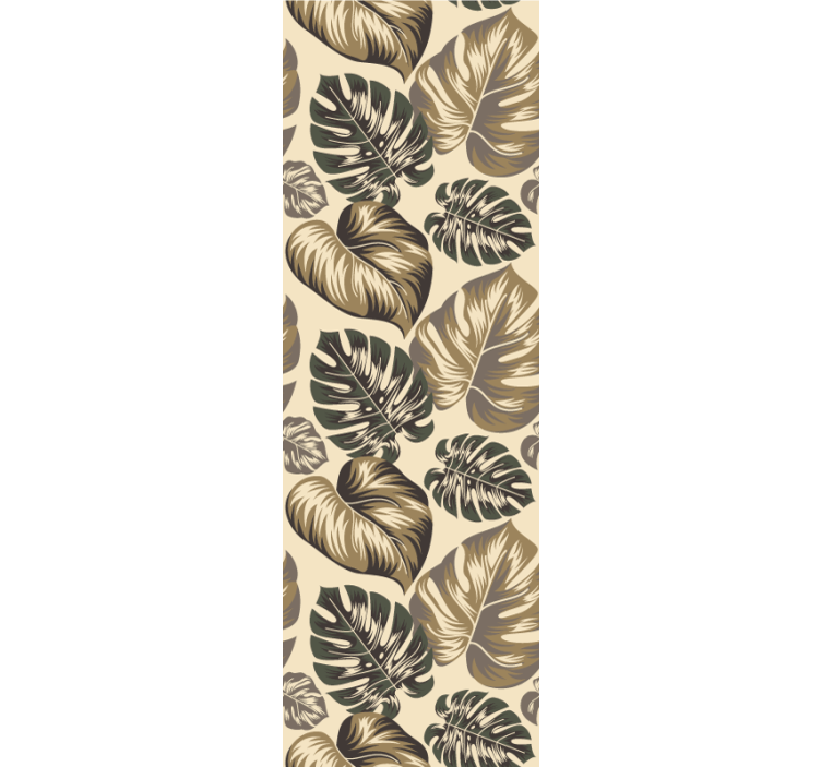 Tapet de frunze frunziș monocrom - TenStickers