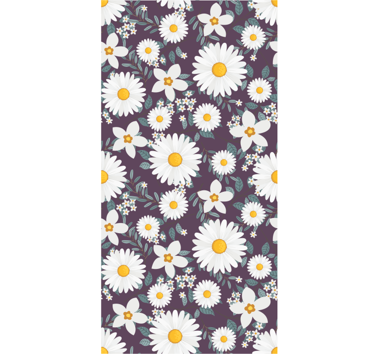 Tapet flori model floral de margarete - TenStickers