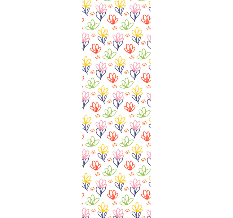 Tapet flori model floral doodle - TenStickers