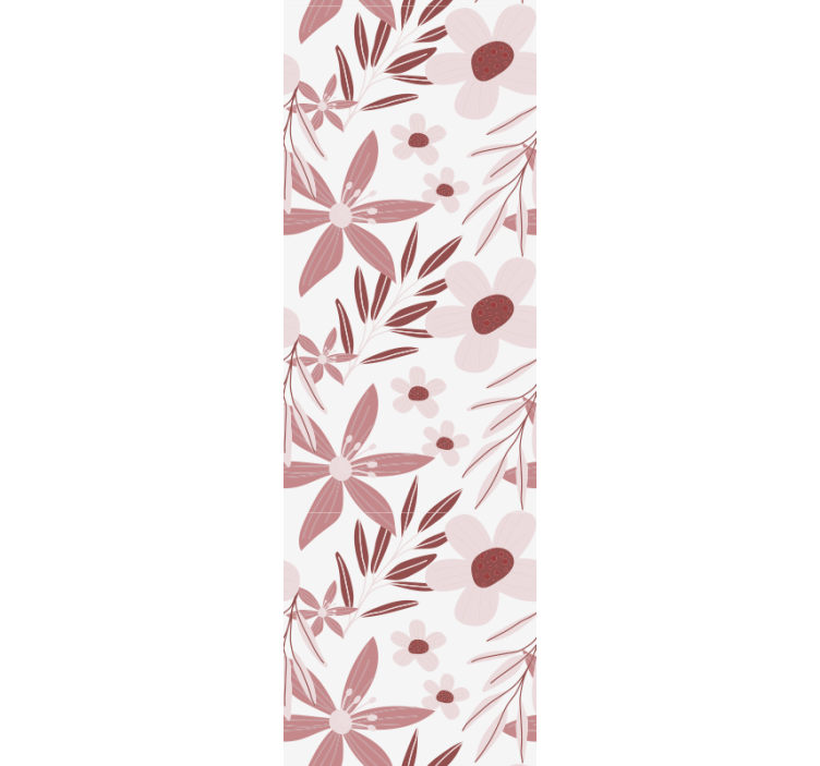 Tapet flori motiv cu model floral - TenStickers