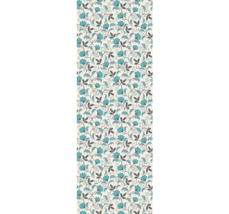 Tapet floral inspirație de faianță florală - TenStickers