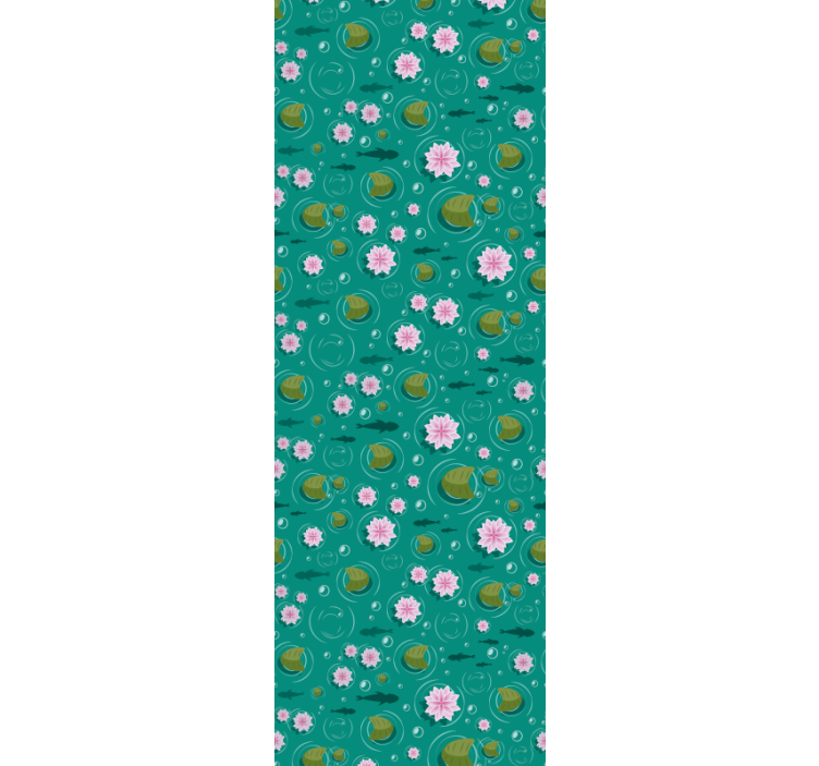 Tapet desen animat floare de lotus - TenStickers