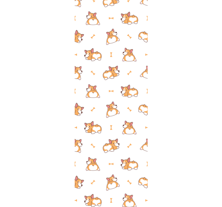 Câine tapet corgis jucăuș - TenStickers