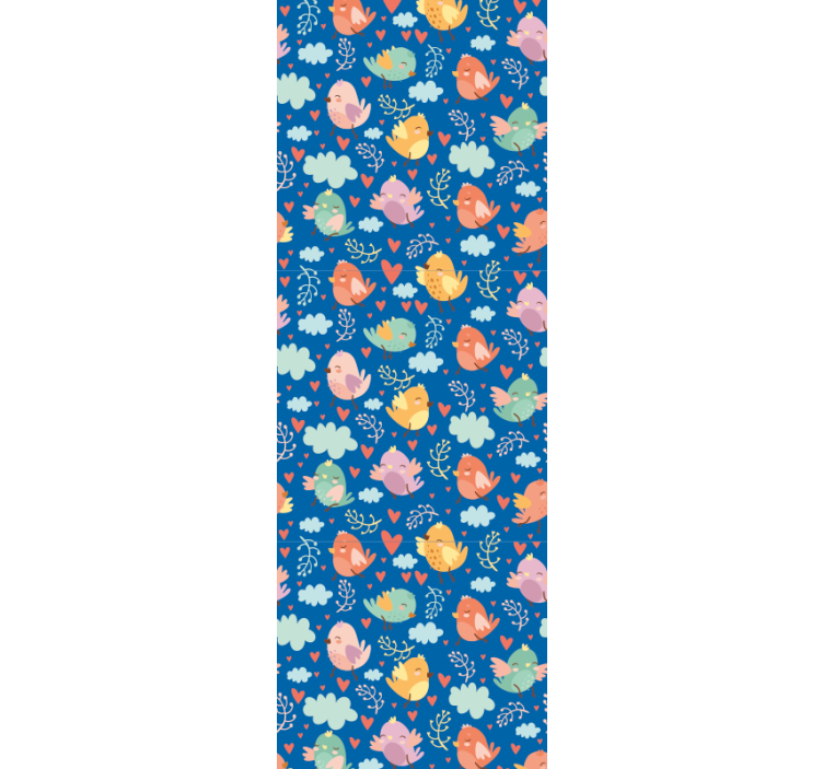 Tapet păsări prieteni colorati - TenStickers