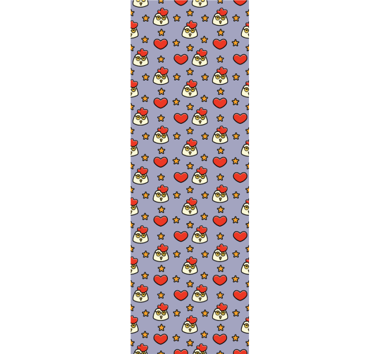 Tapet de animale model de pui de desene animate - TenStickers