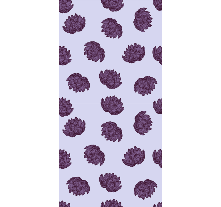 Tapet flori simplitatea modelului floral - TenStickers