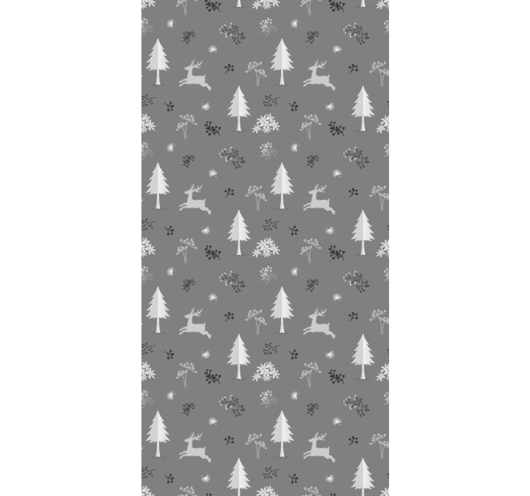 Crăciun tapet motiv peisaj de iarnă - TenStickers