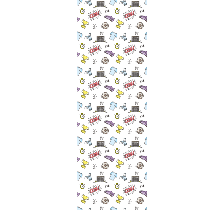 Tapet de pepinieră temă distracție de fotbal - TenStickers