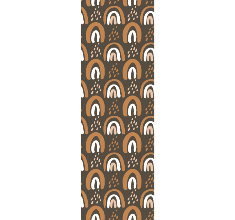 Model curcubeu cu picături și tapet de ploaie - TenStickers