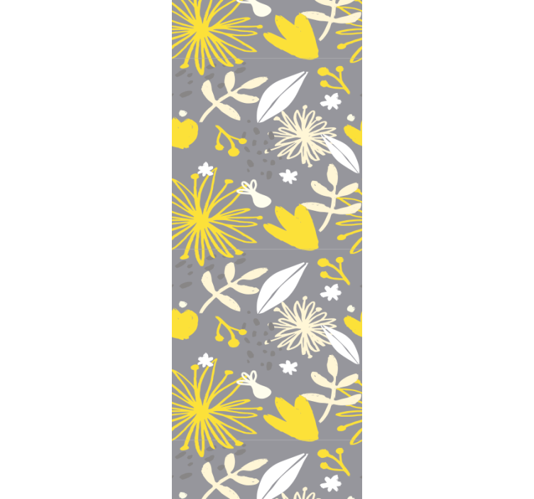 Tapet flori model floral vesel - TenStickers