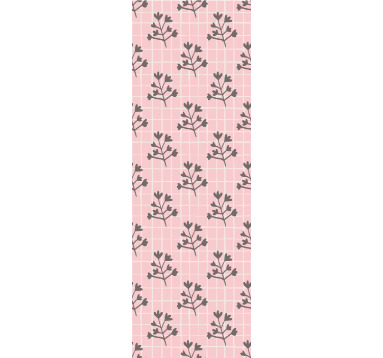 Tapet de frunze model de grilă botanică - TenStickers