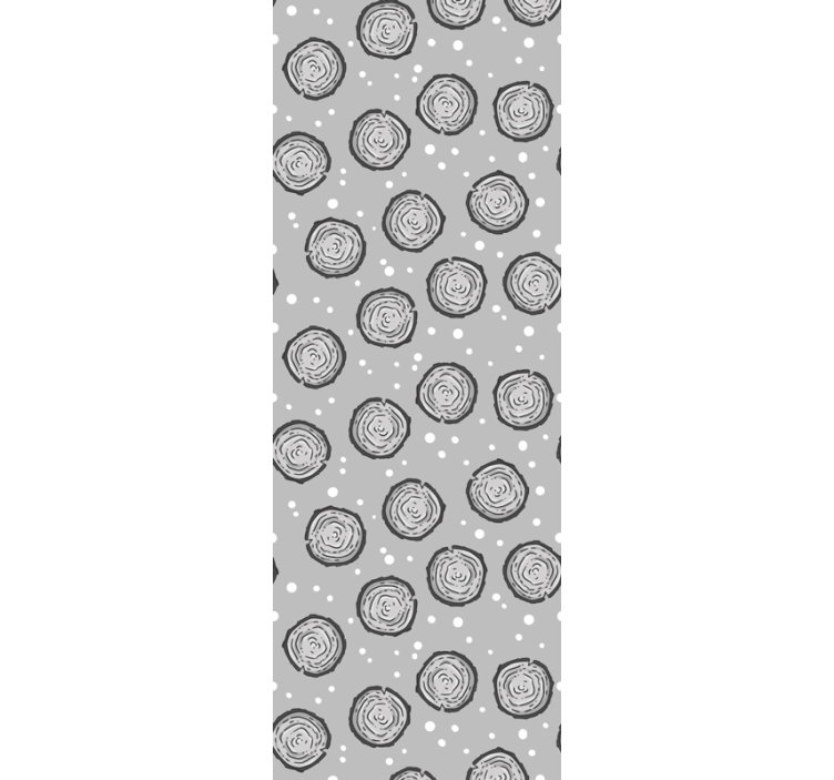 Tapet gri rozete punctate - TenStickers